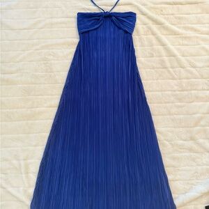 Fashion Nova Strapless Royal Blue Dress